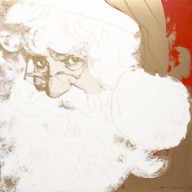 Myths: Santa Claus FS II.266 by Andy Warhol, 1981 screenprint with diamond dust on Lenox museum board