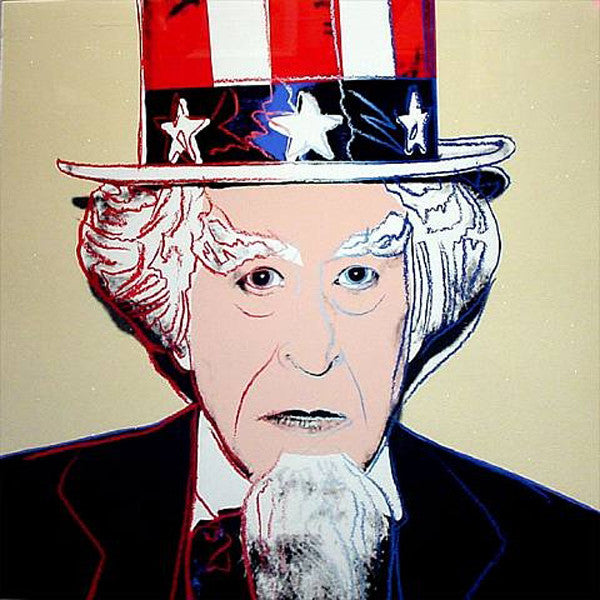 Myths: Uncle Sam FS II.259 by Andy Warhol, 1981 screenprint with diamond dust on Lenox museum boar