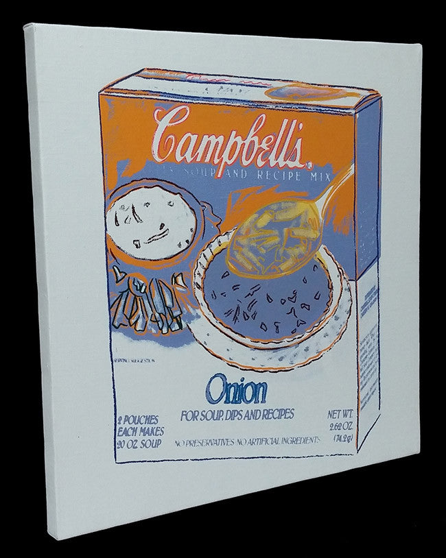 Onion Soup by Andy Warhol, 1986 acrylic, silkscreen on canvas — detail 2
