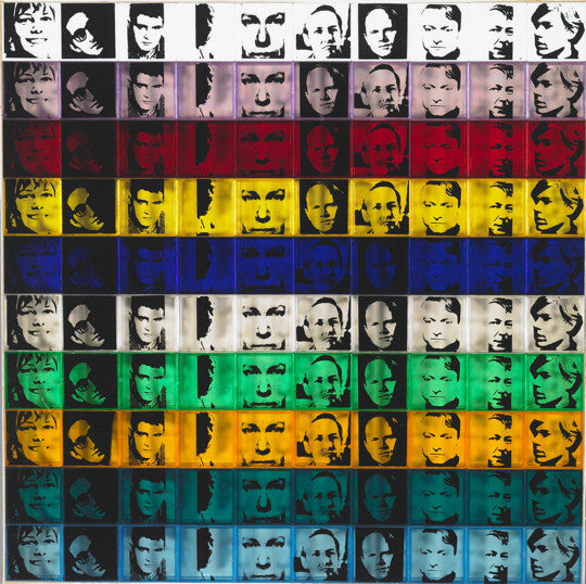 Portraits of the Artists by Andy Warhol, 1967 one hundred polystyrene boxes in 10 colors