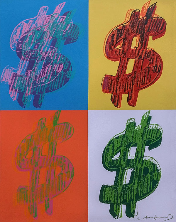 $ DOLLAR SIGN (QUANDRANT) BY ANDY WARHOL