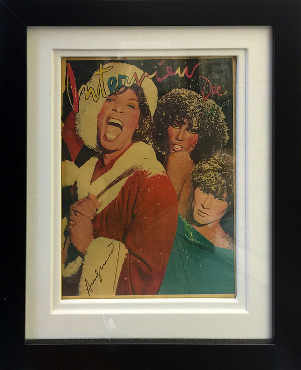 ROLLING STONES INTERVIEW MAGAZINE SIGNED COVER BY ANDY WARHOL
