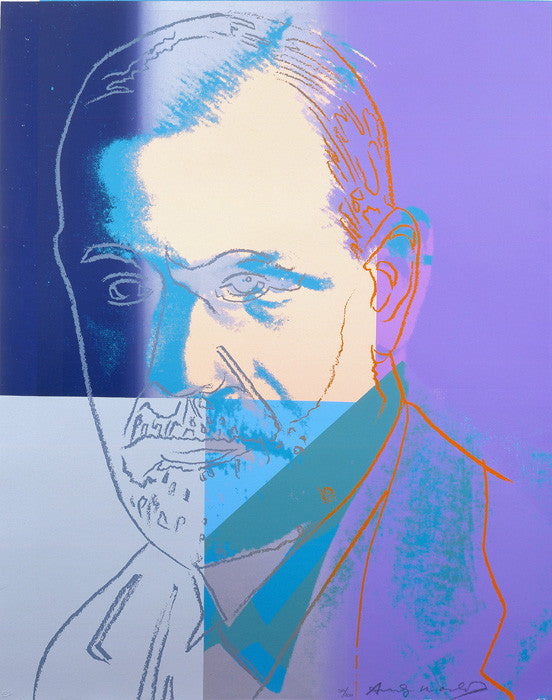 Sigmund Freud FS II.235 by Andy Warhol, 1980 screenprint on Lenox museum board