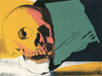Skulls FS II.158 by Andy Warhol, 1976 screenprint on strathmore bristol paper