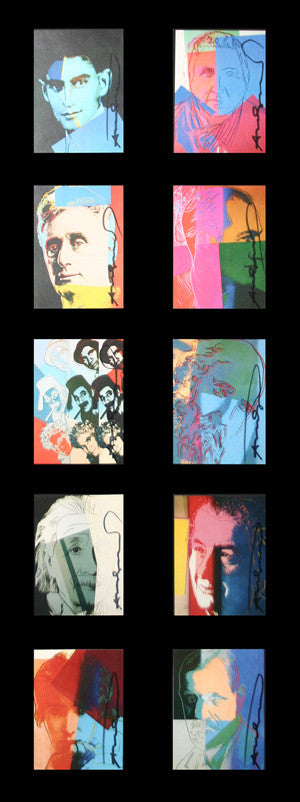 Ten Portraits of Jews of the 20TH Century (Invitations) by Andy Warhol, 1980 offset lithograph