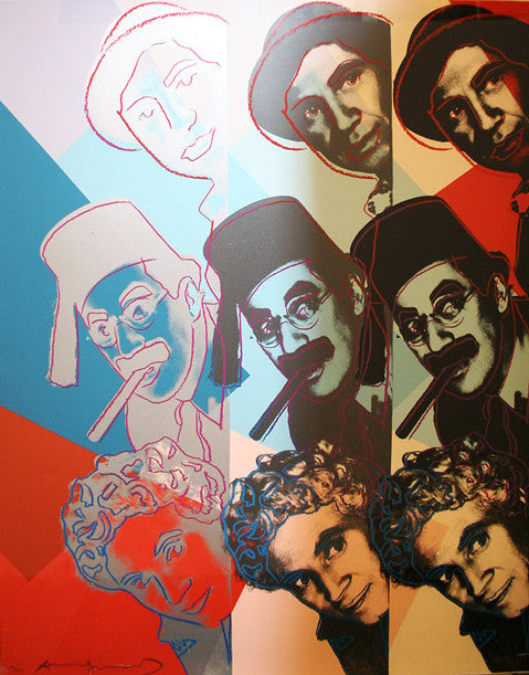 The Marx Brothers FS II.232 by Andy Warhol, 1980 screenprint on Lenox museum board