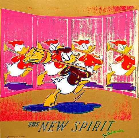 Ads: the New Spirit (Donald Duck) FS II.357 by Andy Warhol, 1985 screenprint on Lenox museum board