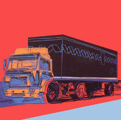 Truck (Red) FS II.369 by Andy Warhol, 1985 screenprint on Lenox museum board