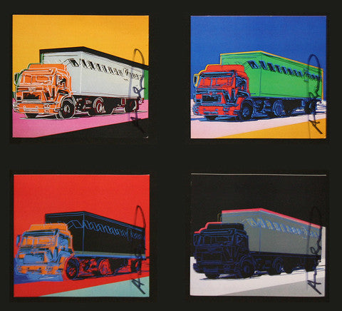 TRUCKS INVITATION (PORTFOLIO OF 4) BY ANDY WARHOL