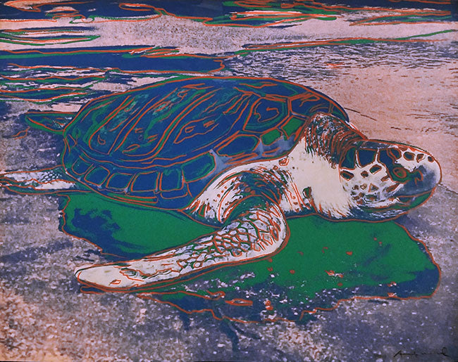 Endangered Species: Turtle FS II.360 by Andy Warhol, 1985 screenprint on Lenox museum board