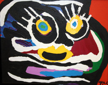 Untitled I by Karel Appel, acrylic on canvas