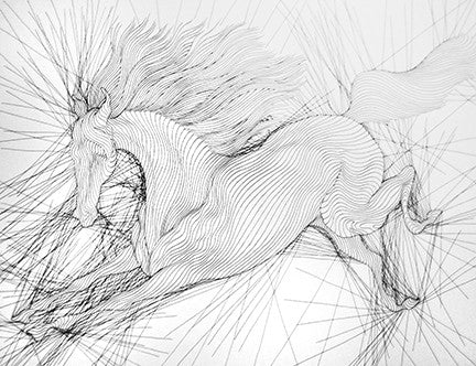 A Pieds Joints by Guillaume Azoulay, 2007 pencil & ink