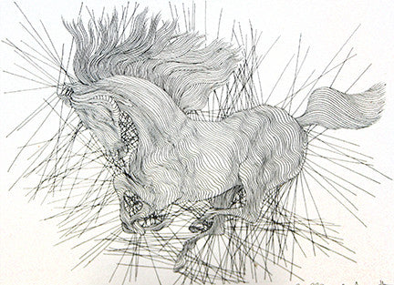 Etude Courante by Guillaume Azoulay, 2007 pencil & ink