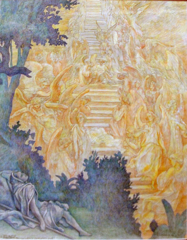 La Reve D. Dore the Dream of Gold) by Guillaume Azoulay, 1998 hand colored trial proof monoprint