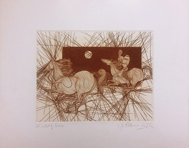 Missing Brave by Guillaume Azoulay, 1982 etching