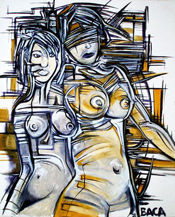 In the Nude by Jospeh Ian Baca, 2007 acrylic on canvas