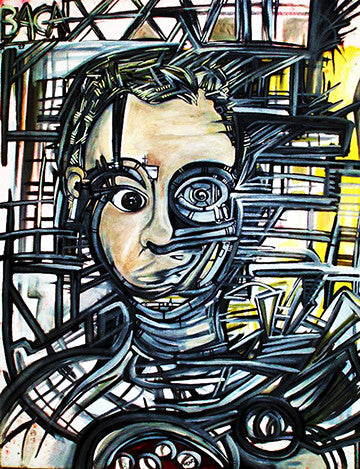 Self Portrait: Age 27 by Jospeh Ian Baca, 2008 oil on canvas