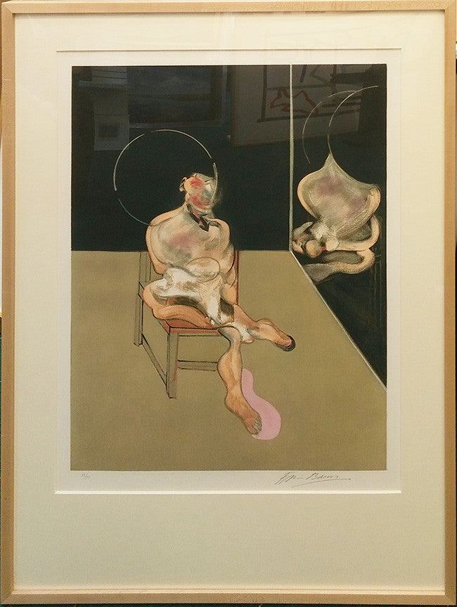 Seated Figure (S.5) by Francis Bacon, 1983 etching with aquatint in colors
