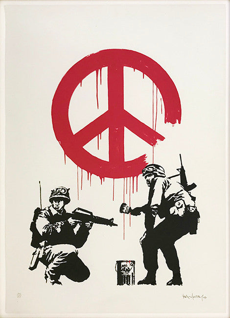 CND SOLDIERS (SIGNED) BY BANKSY
