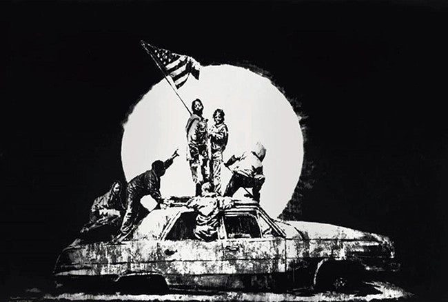 FLAG (SILVER) BY BANKSY