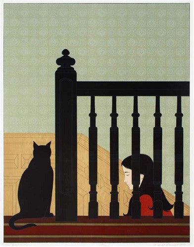 The Bannister by Will Barnet, 1981 lithograph