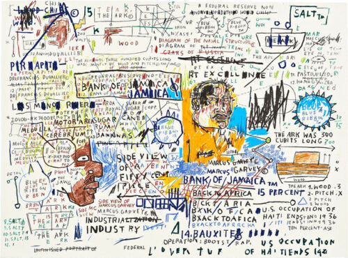 50 Cent Piece by Jean-michael Basquiat, 1982 screen print