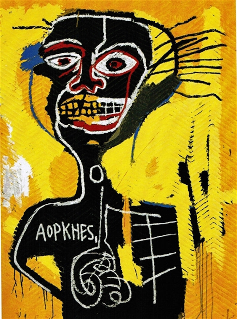 Cabeza 1982 by Jean-michael Basquiat, 2004 screen print on Lenox museum board
