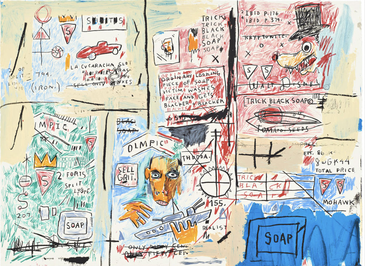 Ascent, Olympic, Leeches, Liberty 2017 (Set of 4) by Jean-michael Basquiat, 2001 4 screen prints on Lenox museum board…
