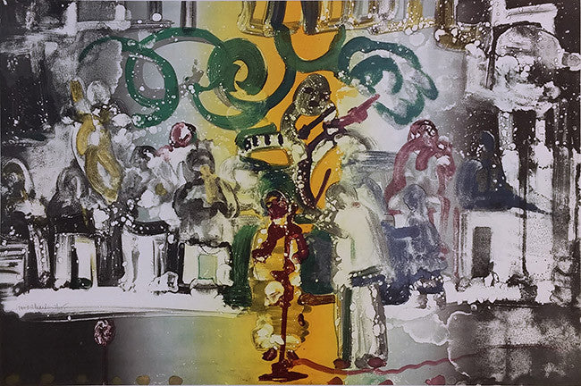 Introductions of a Blue Queen by Romero Bearden by Artists Misc., 1979 lithograph