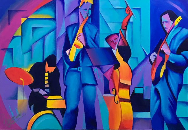 Jazzed by Ken Beberman by Artists Misc., 2018 acrylic on canvas