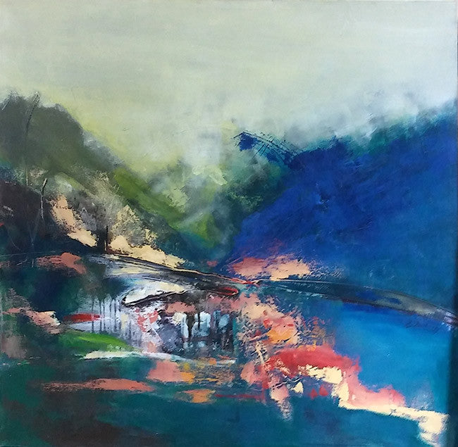Abstract V by Eva Bechinsky, 2015 acrylic on canvas