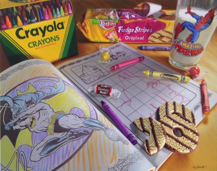 Crayola by Doug Bloodworth, 2013 giclee on canvas