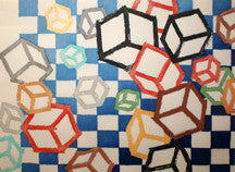 Floating World by Mel Bochner, 1990 ukiyo-e woodcut