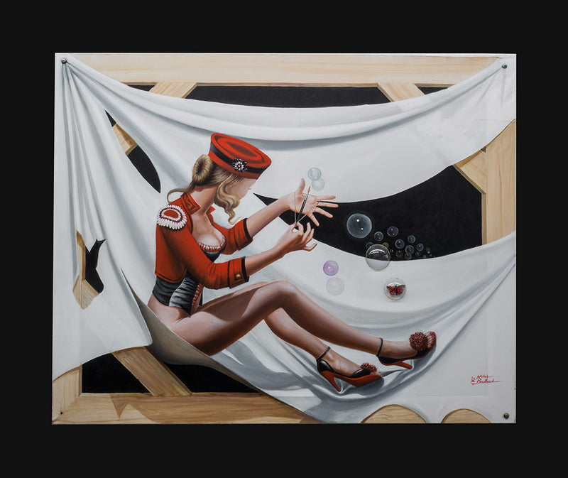 Astral Target 1 by Michael Boutboul, 2015 oil on canvas