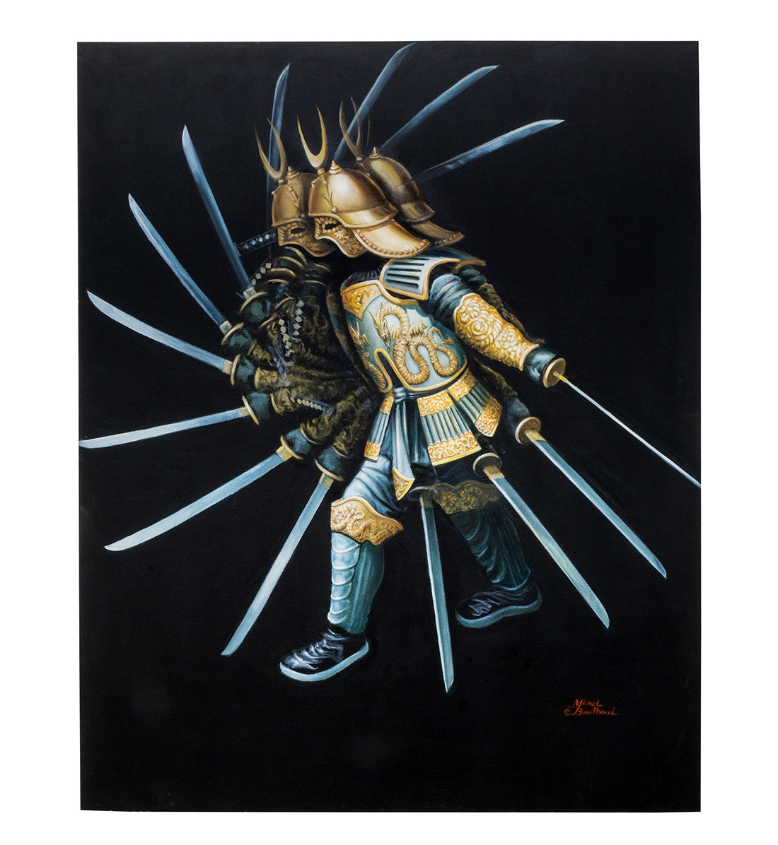 Samurai by Michel Boutboul, 2015 oil on canvas
