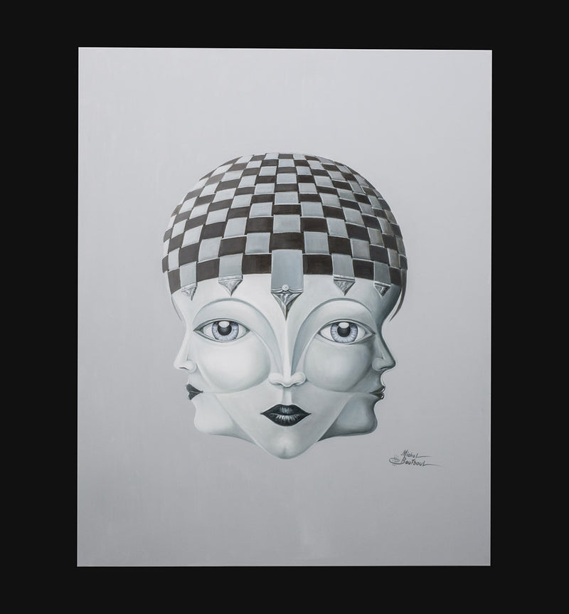The Faces by Michel Boutboul, 2015 oil on canvas