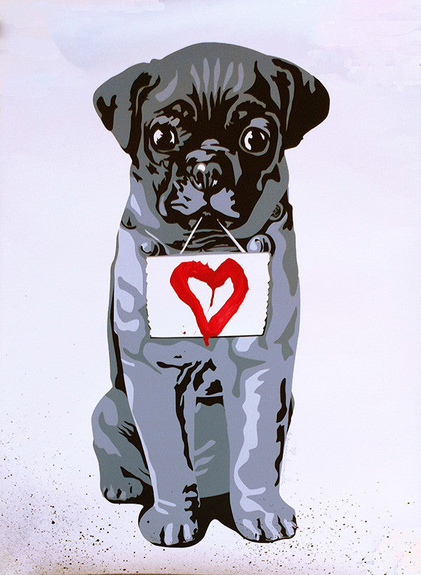 HEART DOG BY MR. BRAINWASH