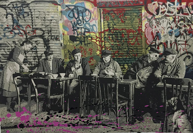 Le Bistro by Mr. Brainwash, 2009 screenprint