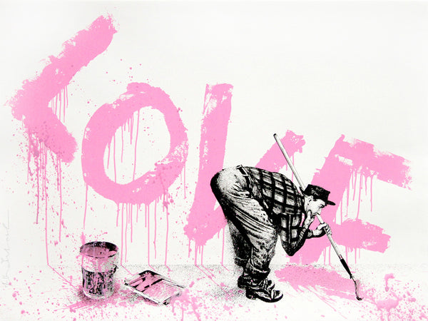 ALL YOU NEED IS LOVE (PINK) BY MR. BRAINWASH
