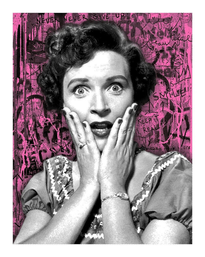 Golden Girl (Bette White) by Mr. Brainwash, 2022 2 color screen print