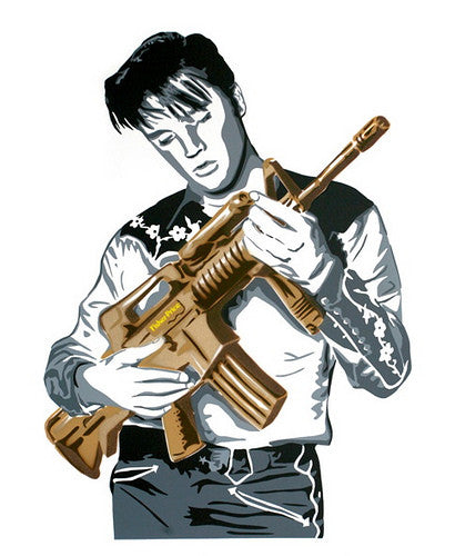 Don't Be Cruel (Brown) by Mr. Brainwash, 2009 screenprint