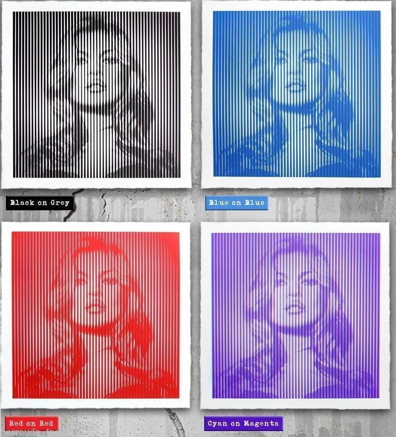 Fame Moss (Set of 4) by Mr. Brainwash, 2015 screen print