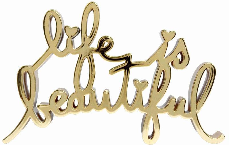 LIFE IS BEAUTIFUL - HARD CANDY (GOLD) BY MR. BRAINWASH