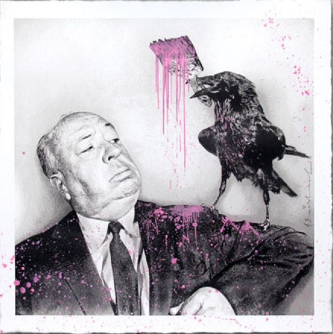 Ihitchcock (Pink) by Mr. Brainwash, 2017 screen print