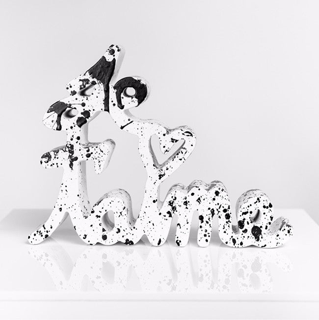 Je T'aime (Black Splash) by Mr. Brainwash, 2018 acrylic on cast resin sculpture