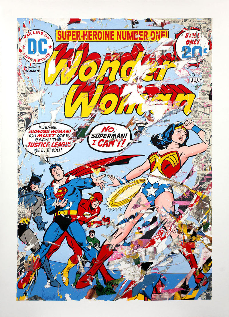 Justice League (Wonder Woman) by Mr. Brainwash, 2017 screenprint