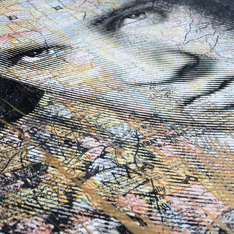 King of Rock (Elvis Presley) by Mr. Brainwash, 2017 screenprint — detail 2