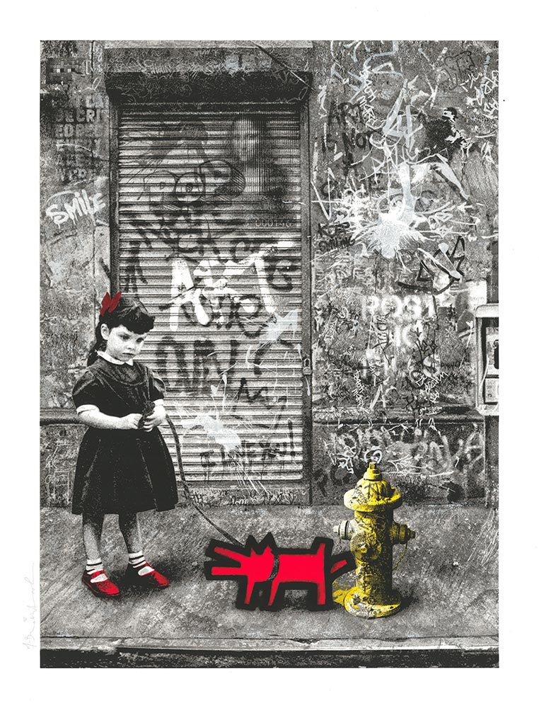 Make Your Mark by Mr. Brainwash, 2019 7- color screen print on hand-torn archival art paper