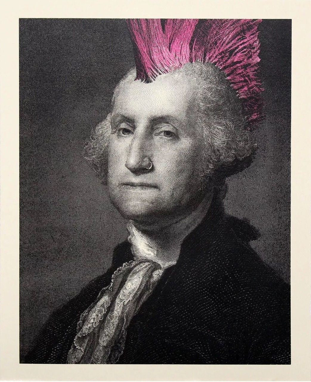President's Day (Punk) by Mr. Brainwash, 2018 6-color screen print on hand torn archival paper