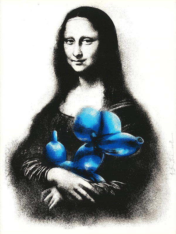 RESCUE MONA LISA (BLUE) BY MR. BRAINWASH